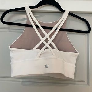 lululemon energy bra high neck ribbed sz 6